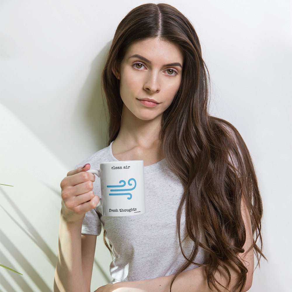 Ceramic Mug - clean air, fresh thoughts - Treehugger network