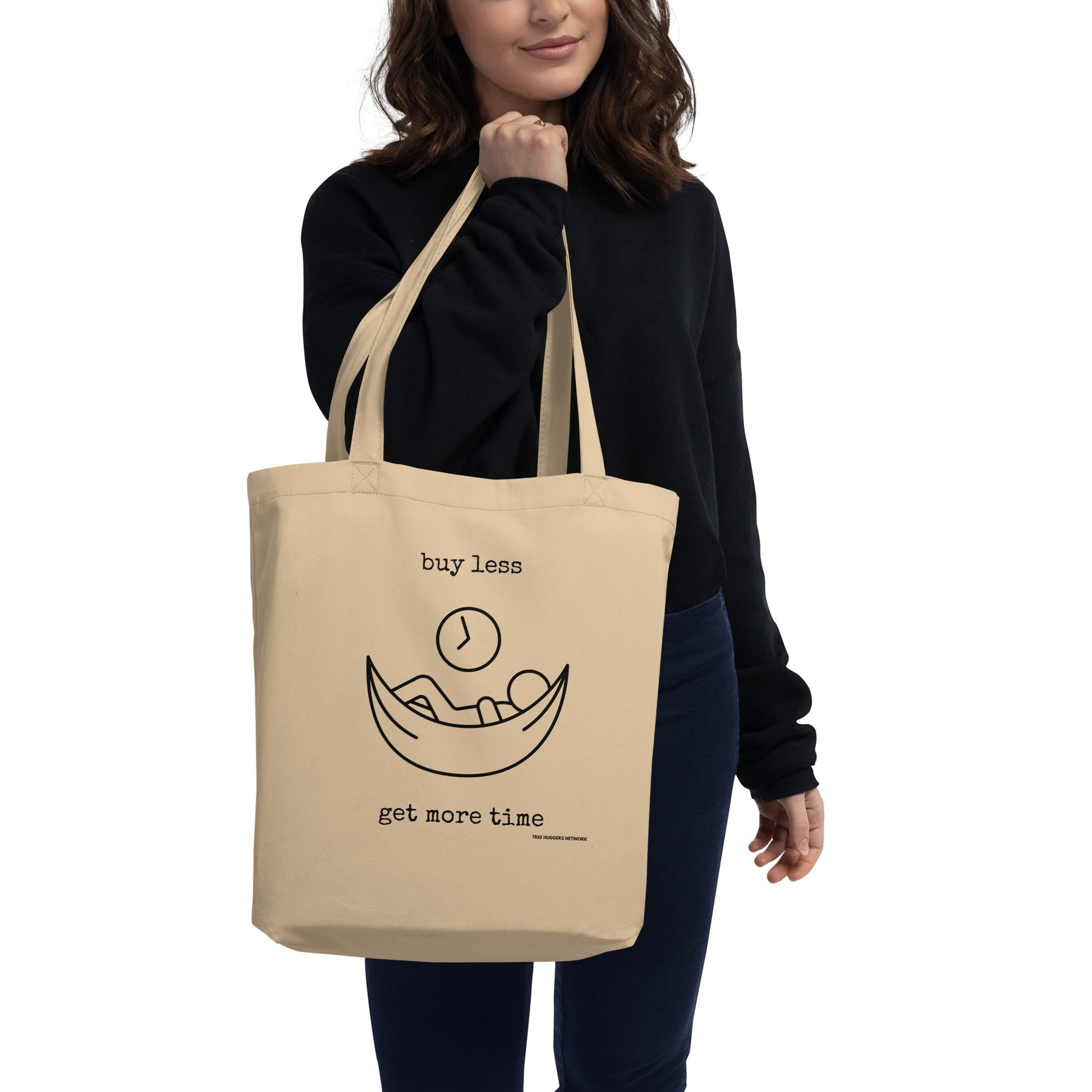 Organic Cotton Tote Bag - buy less, get more time - Treehugger network