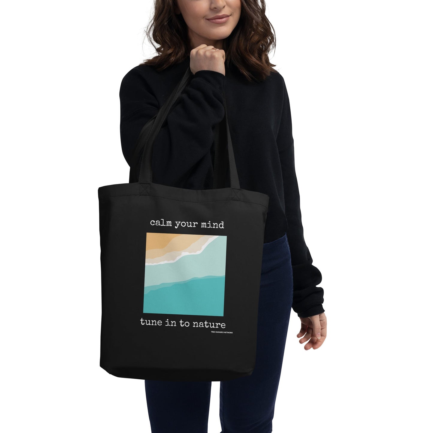 Organic Cotton Tote Bag - calm your mind, tune in to nature - Treehugger network