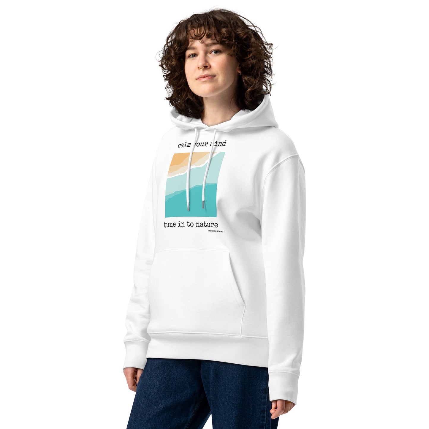 Unisex Organic Cotton Hoodie - calm your mind, tune in to nature - Treehugger network