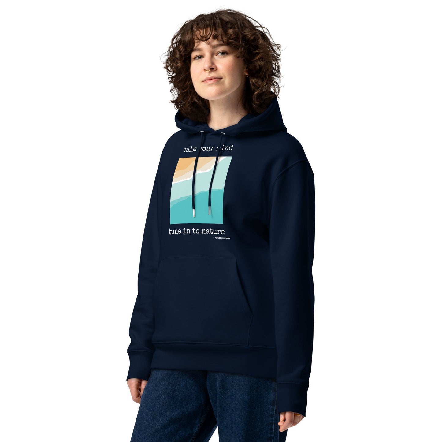 Unisex Organic Cotton Hoodie - calm your mind, tune in to nature - Treehugger network