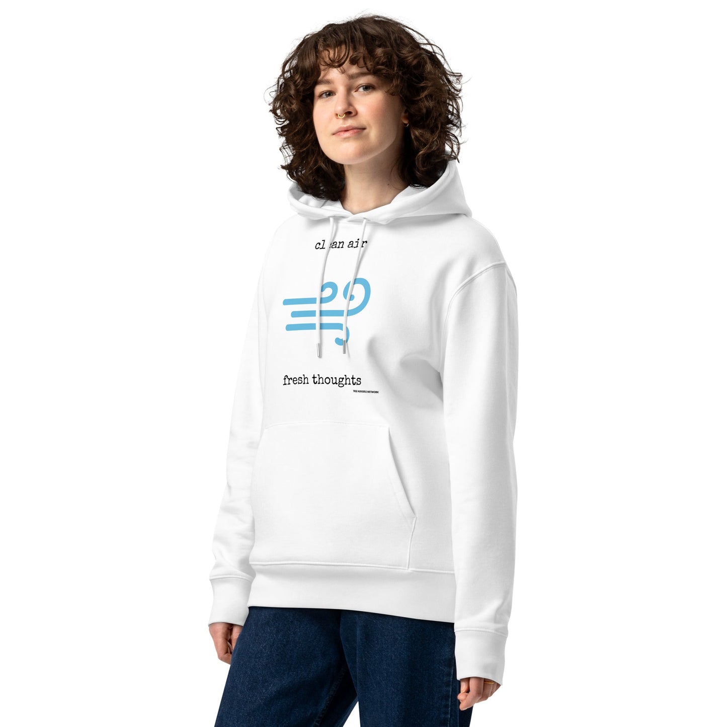 Unisex Organic Cotton Hoodie - clean air, fresh thoughts - Treehugger network