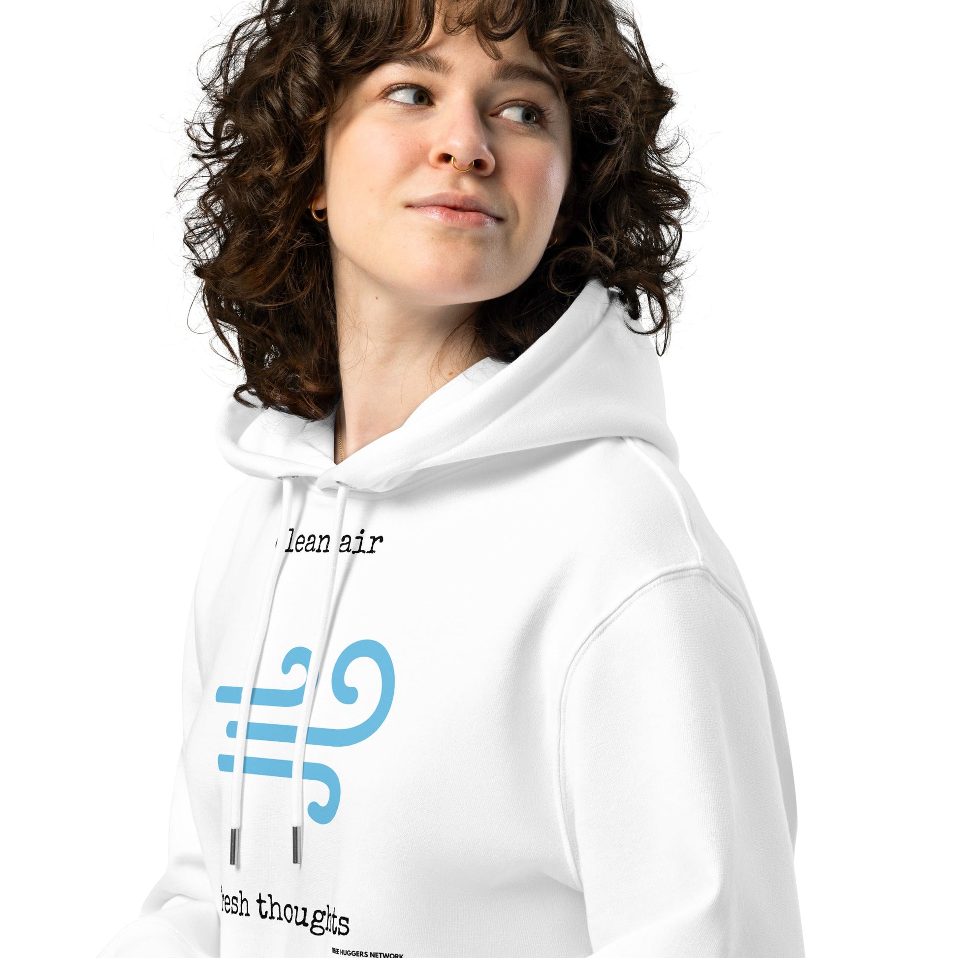 Unisex Organic Cotton Hoodie - clean air, fresh thoughts - Treehugger network