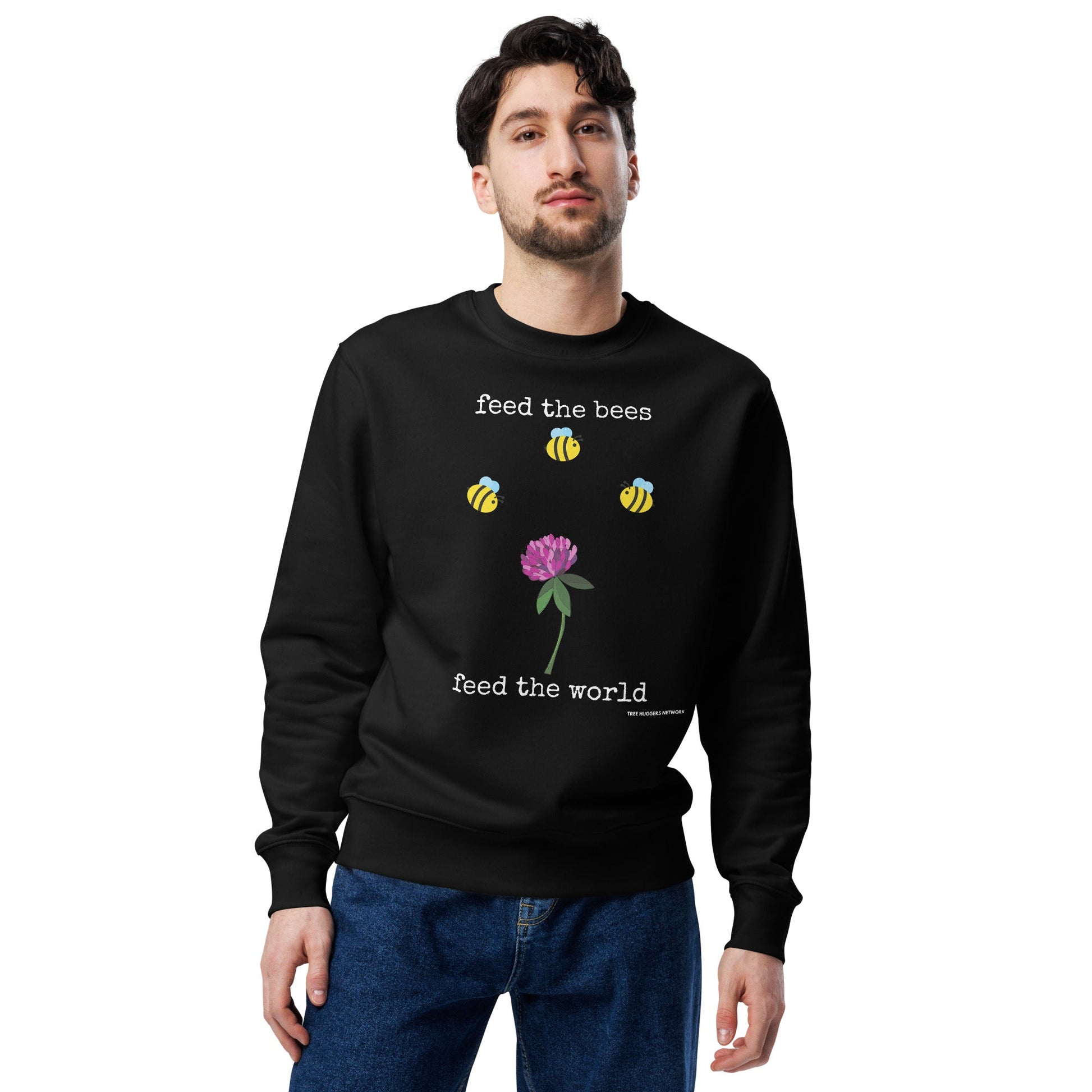 Unisex Organic Cotton Sweatshirt - feed the bees, feed the world - Treehugger network