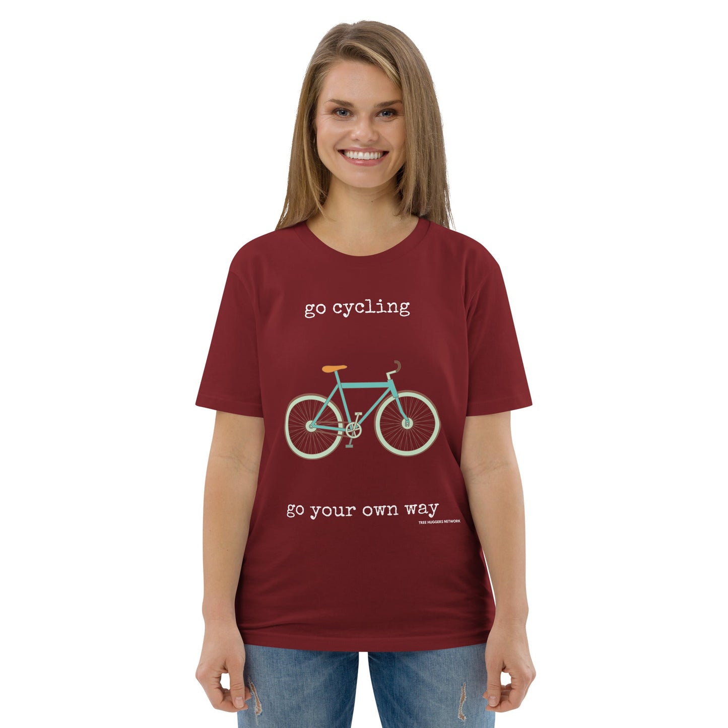 Unisex Organic Cotton T-shirt - go cycling, go your own way - Treehugger network